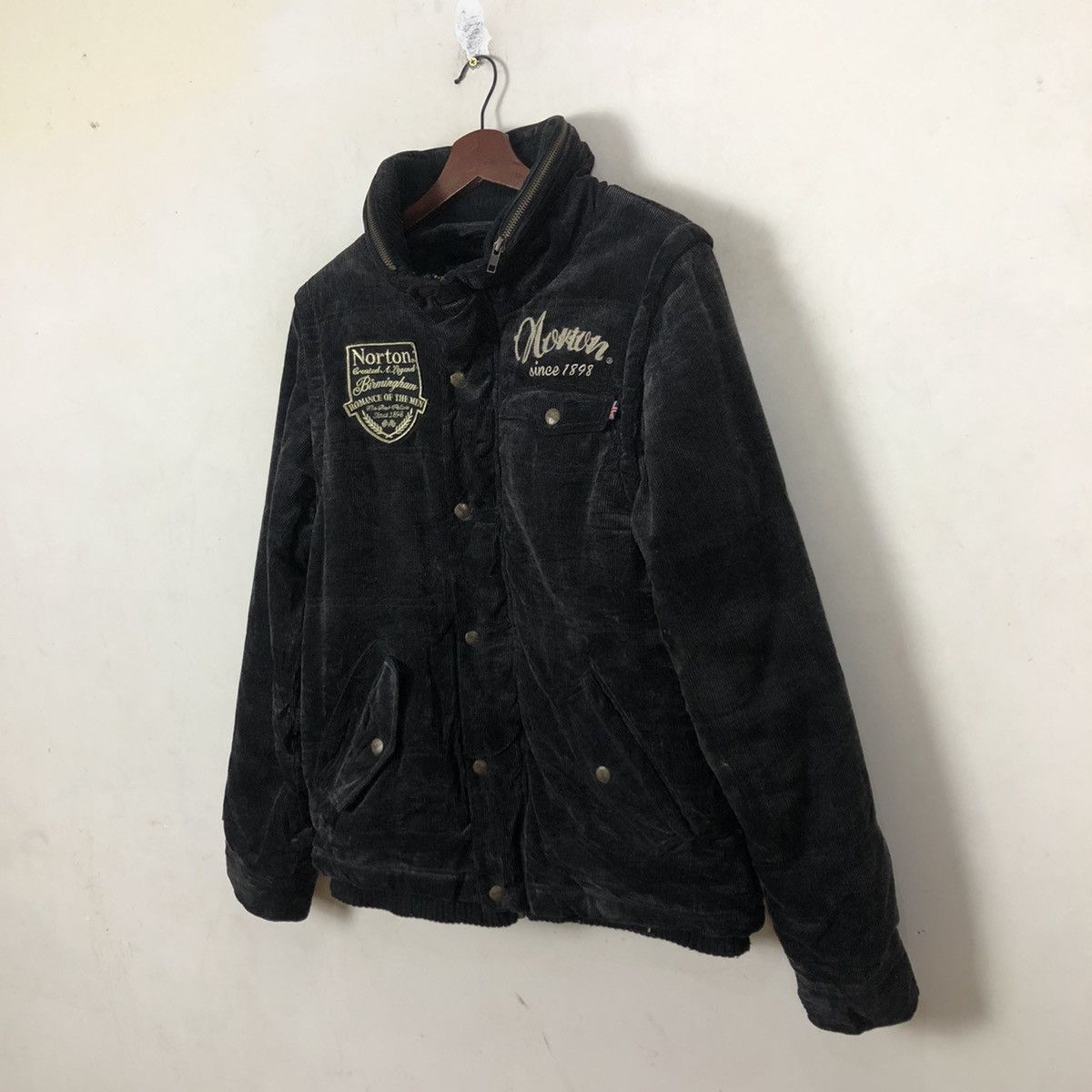 Hysteric Glamour NORTON MOTORCYCLE BIKER JACKET BIG LOGO Size US M / EU 48-50 / 2 - 3 Thumbnail