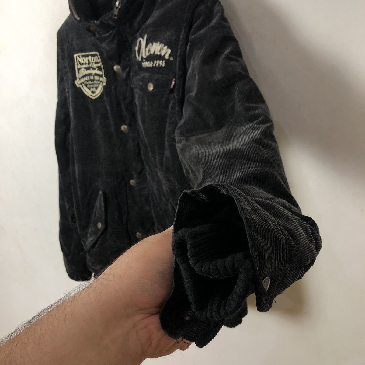 Hysteric Glamour NORTON MOTORCYCLE BIKER JACKET BIG LOGO Size US M / EU 48-50 / 2 - 5 Thumbnail