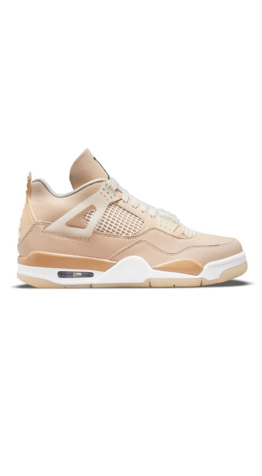 retro 4 shimmer on feet