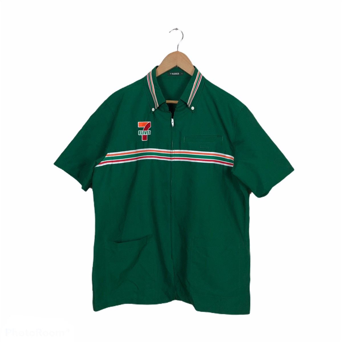 Japanese Brand VINTAGE 7-ELEVEN WORKER WEAR ZIPPER Size US L / EU 52-54 / 3 - 2 Thumbnail