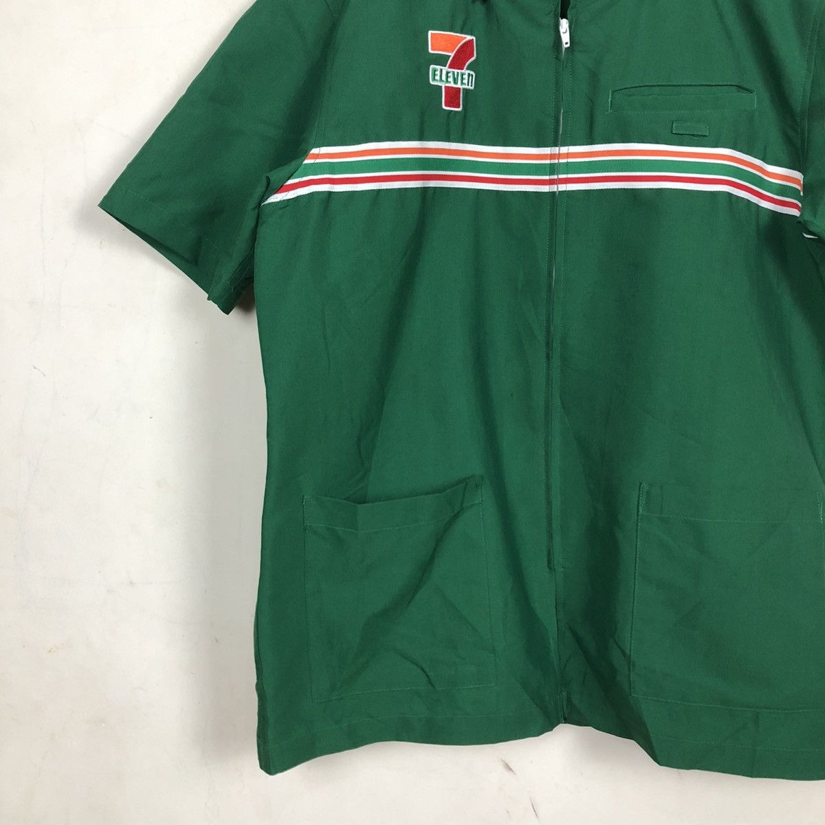 Japanese Brand VINTAGE 7-ELEVEN WORKER WEAR ZIPPER Size US L / EU 52-54 / 3 - 6 Thumbnail