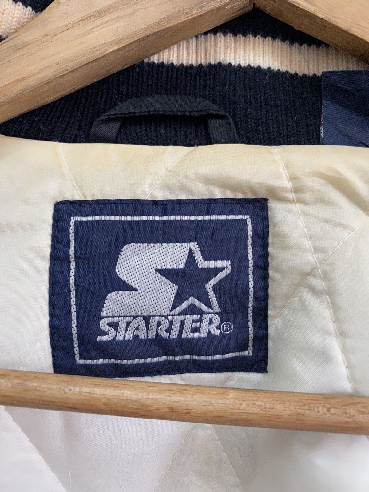 Starter 🔥VINTAGE STARTER USA VARSITY ZIPPER JACKET Size US XL / EU 56 / 4 - 6 Thumbnail