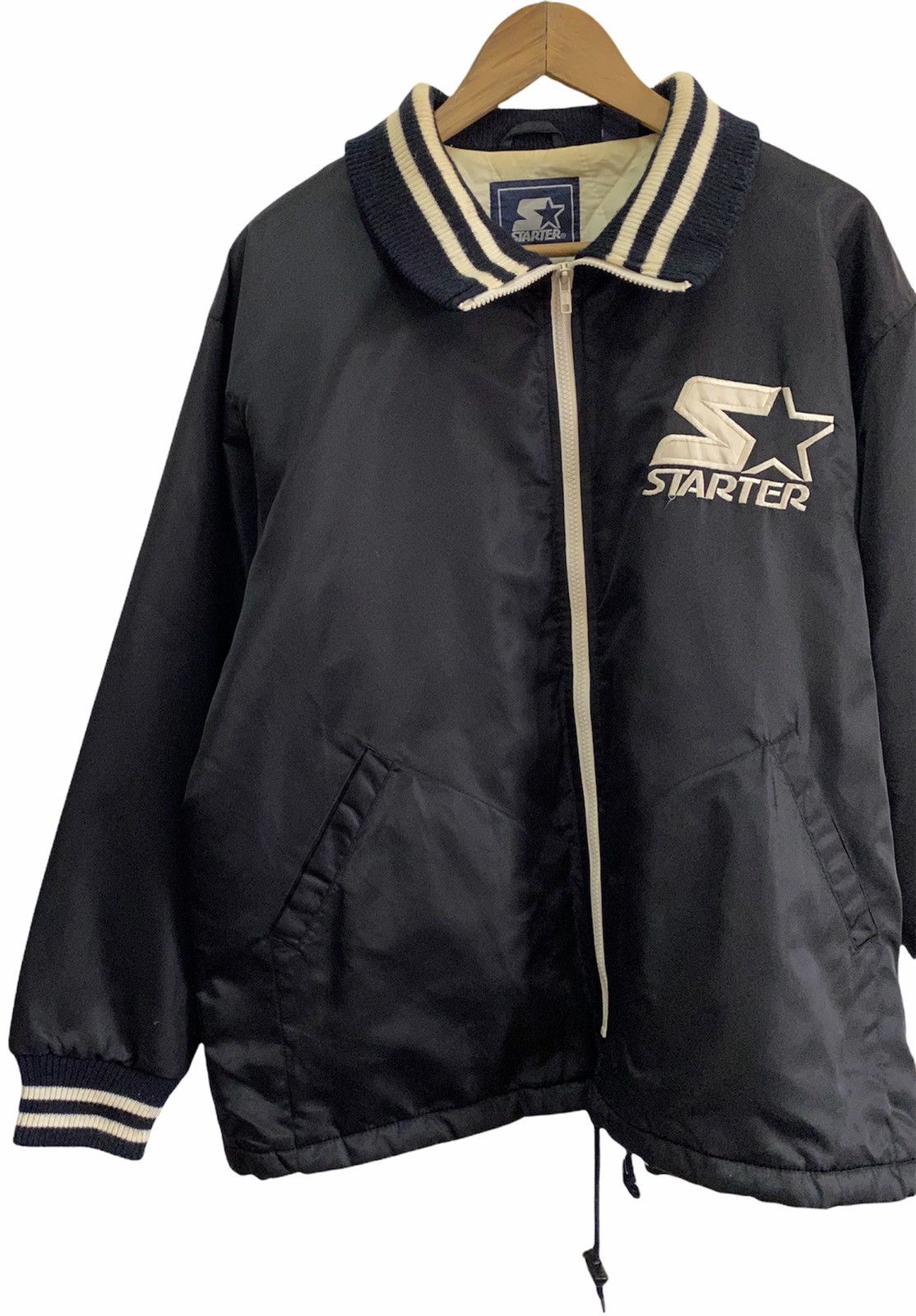 Starter 🔥VINTAGE STARTER USA VARSITY ZIPPER JACKET Size US XL / EU 56 / 4 - 4 Thumbnail