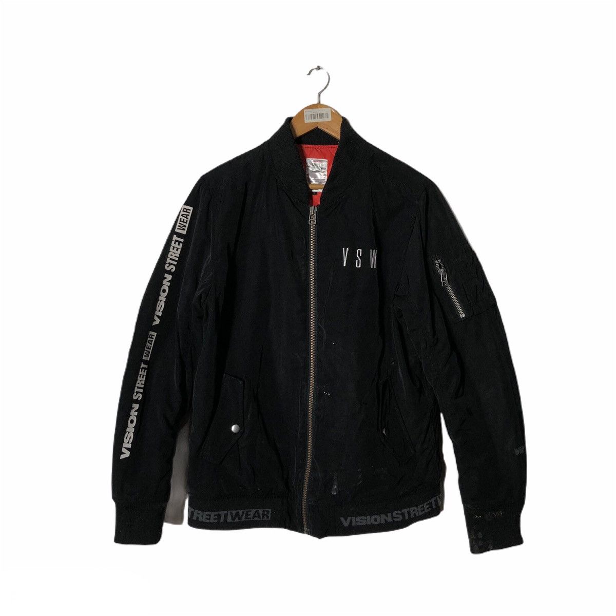 Japanese Brand Vision Street Wear Zipper Jacket Big Logo Size US L / EU 52-54 / 3 - 2 Thumbnail