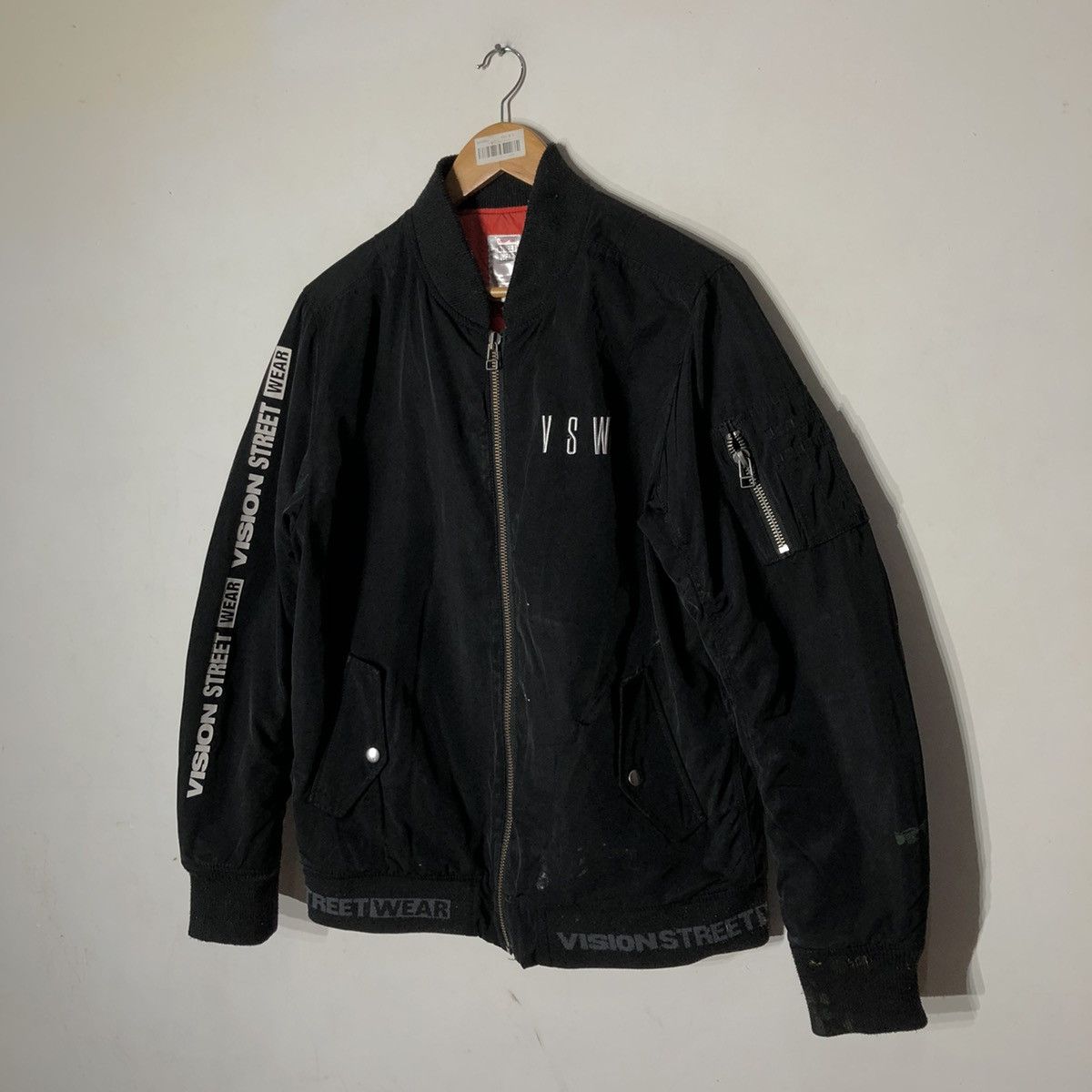 Japanese Brand Vision Street Wear Zipper Jacket Big Logo Size US L / EU 52-54 / 3 - 3 Thumbnail