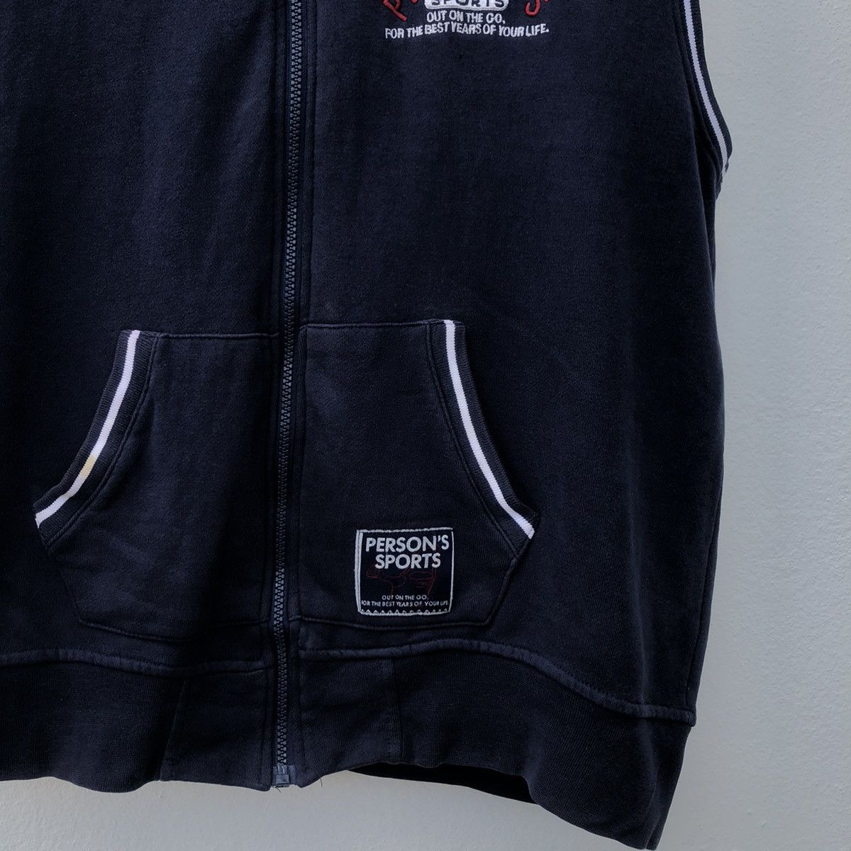 Japanese Brand Tank Top Sleeve Less Hoodie by Person's Sport Size US L / EU 52-54 / 3 - 4 Thumbnail