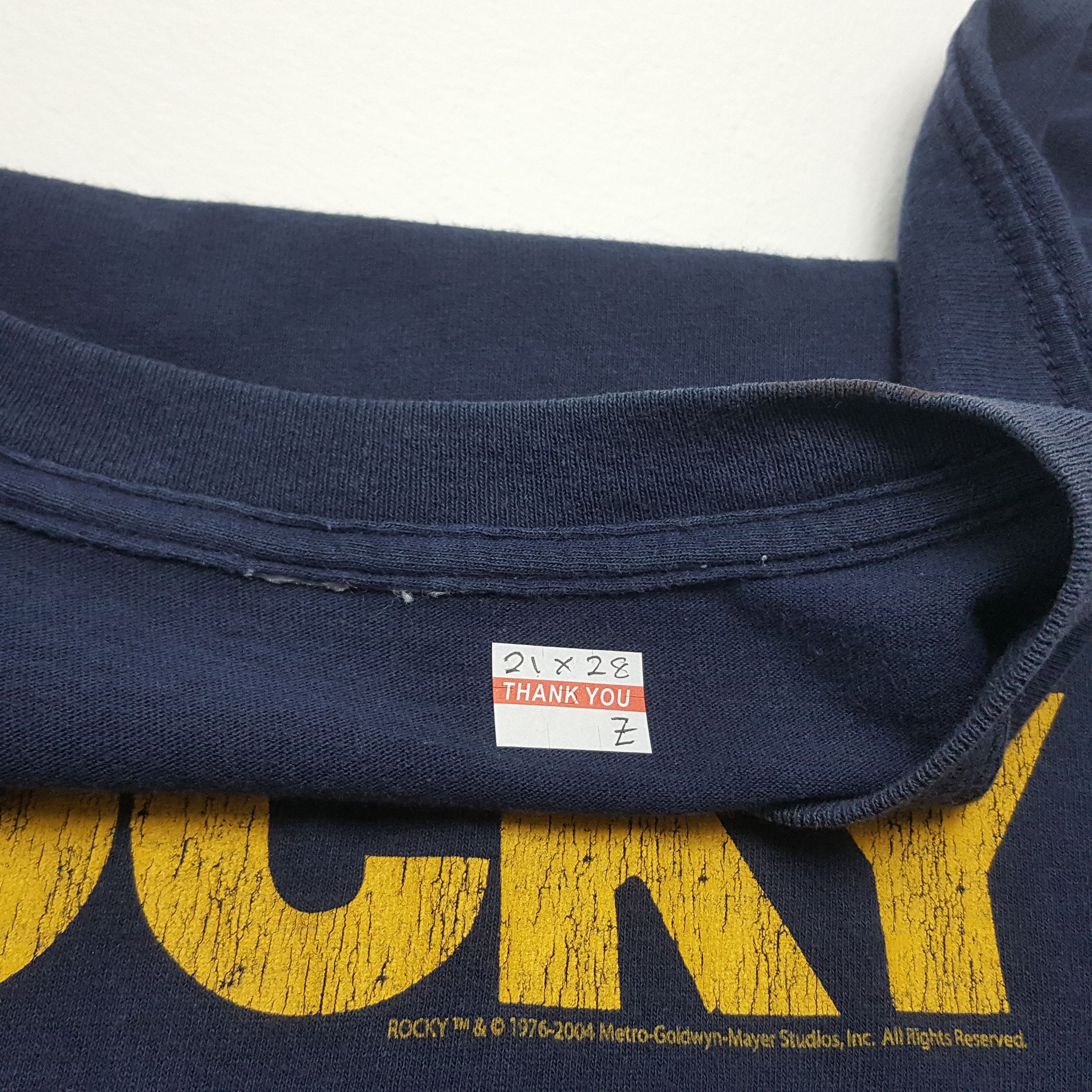 Vintage Vintage Rocky Balboa movie promo nice design t-shirt Size US L / EU 52-54 / 3 - 4 Thumbnail