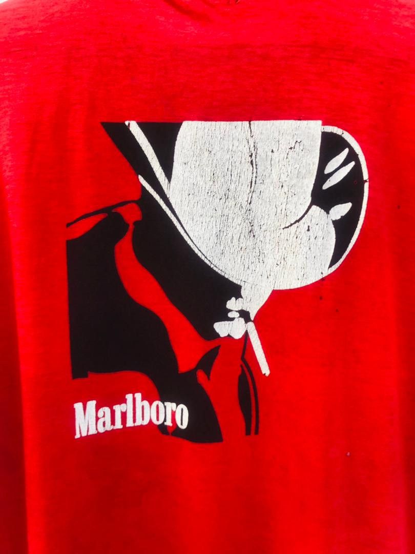 Marlboro Vintage Marlboro Designer Smoking Red Shirt Size US L / EU 52-54 / 3 - 4 Thumbnail