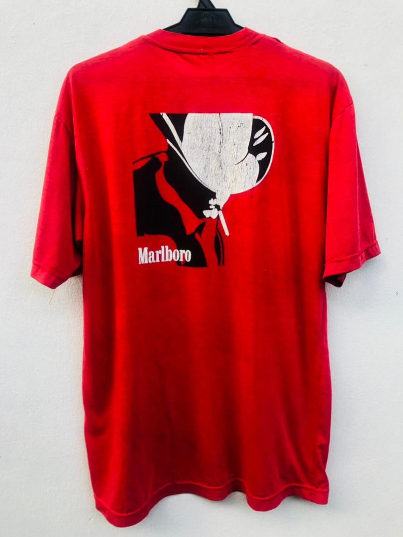 Marlboro Vintage Marlboro Designer Smoking Red Shirt Size US L / EU 52-54 / 3 - 1 Thumbnail