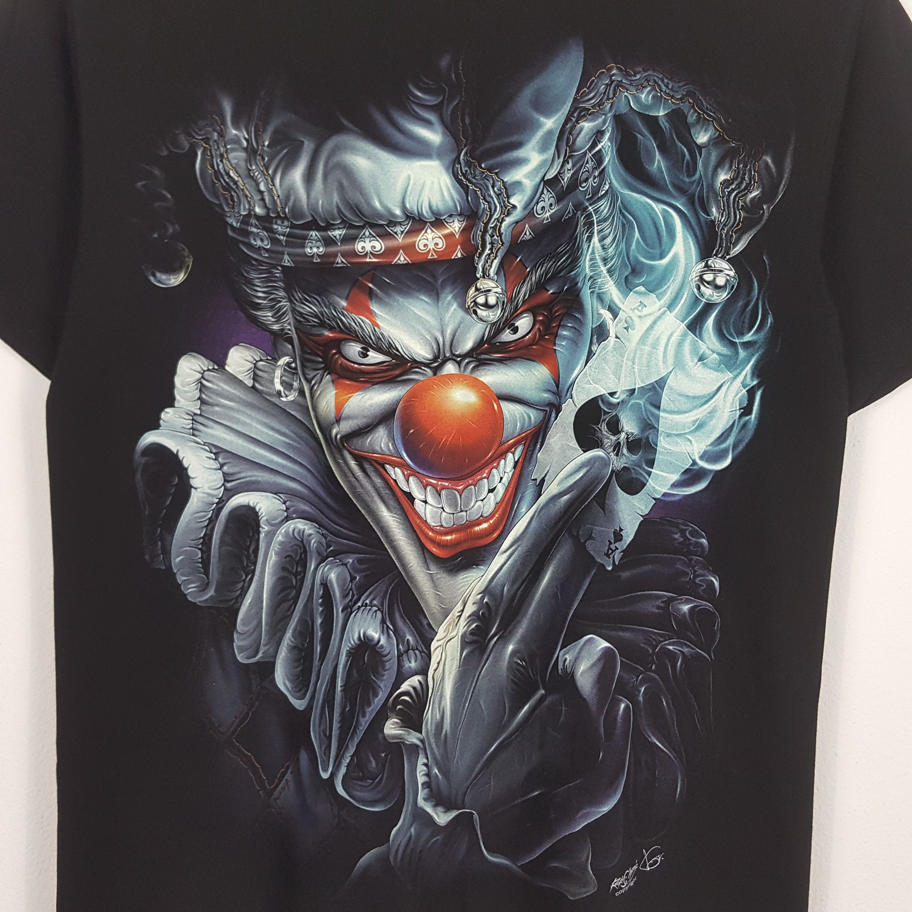 Vintage Vintage JOKER DC Comics Batman Horror Movie T-Shirt Size US L / EU 52-54 / 3 - 5 Thumbnail