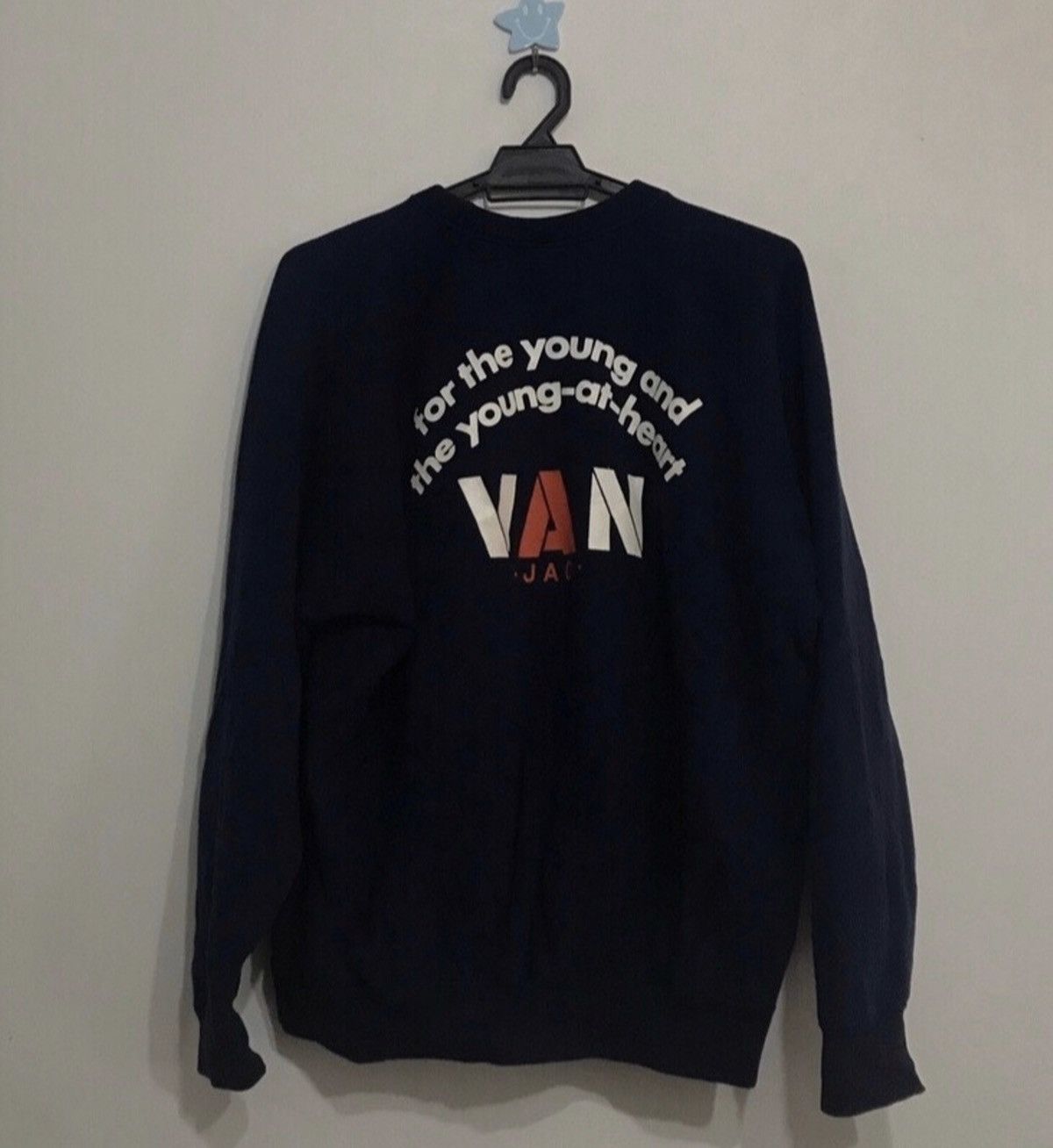Japanese Brand VAN JAC Sweatshirt Jumper Spellout Embroidered Logo Size US M / EU 48-50 / 2 - 1 Thumbnail