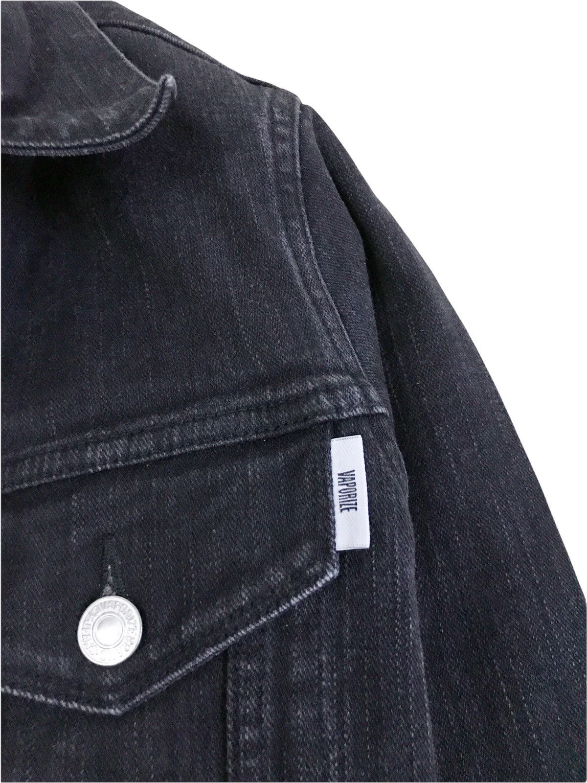 Beams Plus Beams Japan x Vaporize Distressed Denim Trucker Jacket Size US XXS / EU 40 - 4 Thumbnail