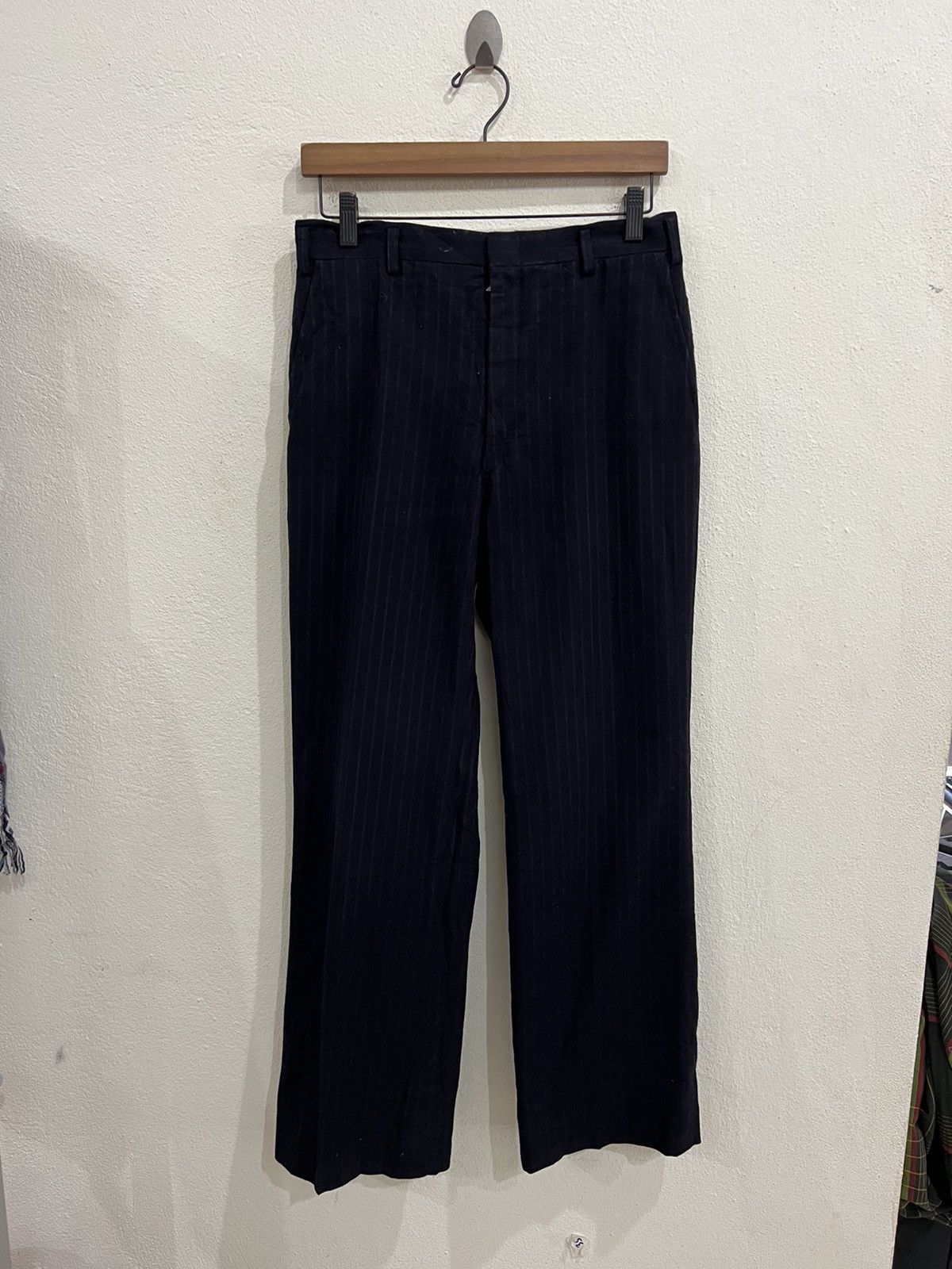 Burberry Vintage Burberry Wool Flare Pant Size US 29 - 2 Thumbnail