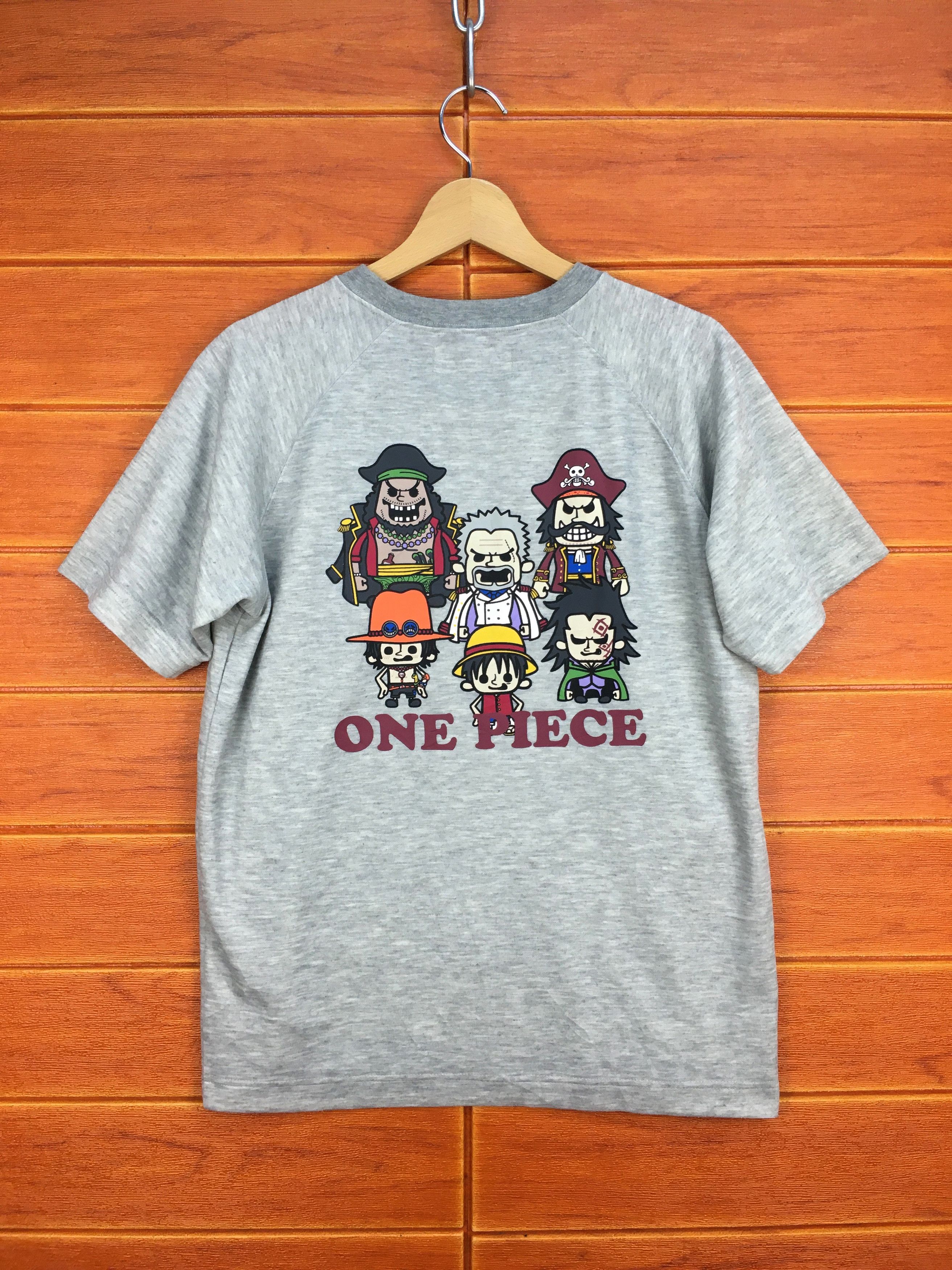 Anime Vintage 90s One Piece Line Up Shirt Size US M / EU 48-50 / 2 - 1 Thumbnail