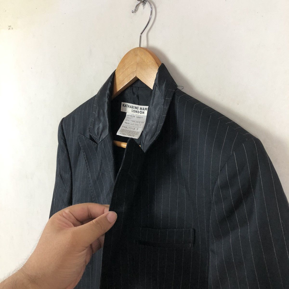 Katharine Hamnett London KATHARINE HAMNETT LONDON DOWN STRIPE CASUAL COAT Size US S / EU 44-46 / 1 - 6 Thumbnail
