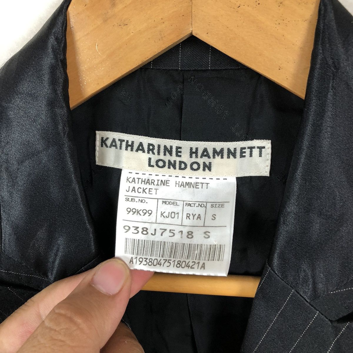 Katharine Hamnett London KATHARINE HAMNETT LONDON DOWN STRIPE CASUAL COAT Size US S / EU 44-46 / 1 - 8 Thumbnail