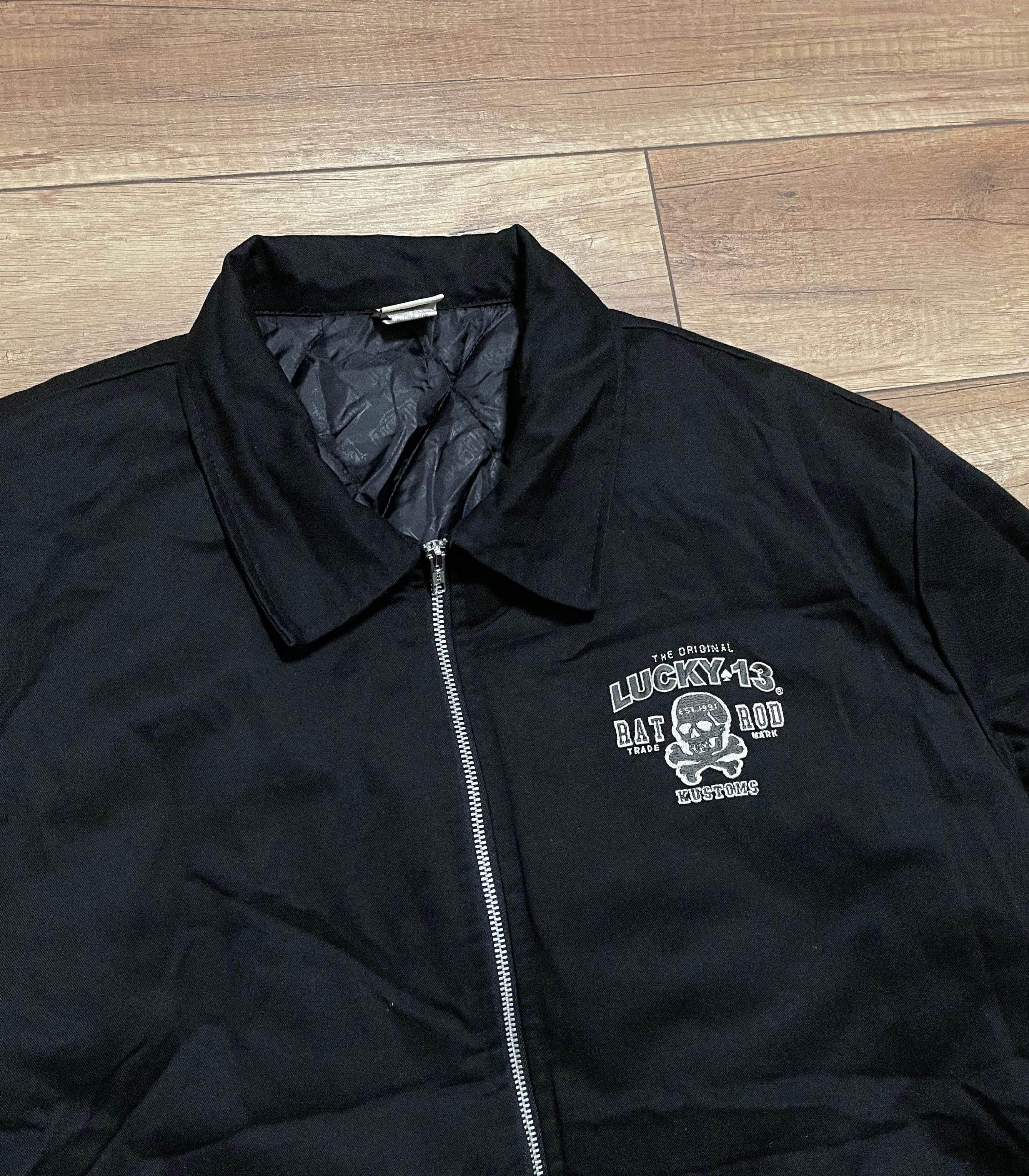 Band Tees Vintage Lucky 13 Garage Biker Rap Oversized Bomber Jacket Size US XXL / EU 58 / 5 - 6 Thumbnail