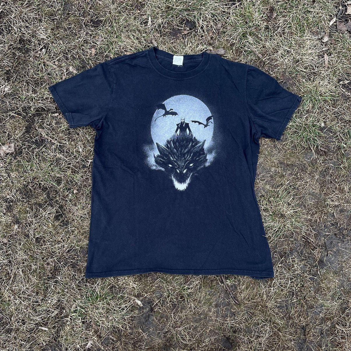 Vintage Vintage 90s Horror Graphic Tee Dark Vampire Skull Print M Size US M / EU 48-50 / 2 - 1 Thumbnail