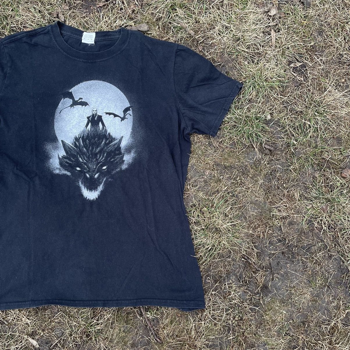 Vintage Vintage 90s Horror Graphic Tee Dark Vampire Skull Print M Size US M / EU 48-50 / 2 - 2 Thumbnail