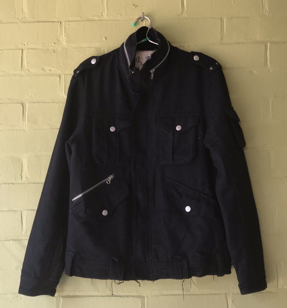Japanese Brand A.M.P Manydope DISTRESSED BIKER PARACHUTE Jacket Size US S / EU 44-46 / 1 - 1 Thumbnail