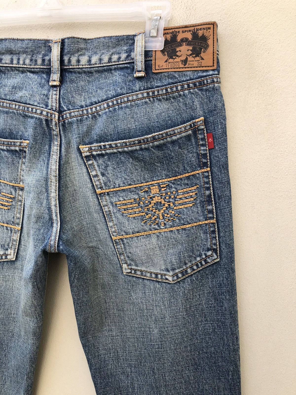 Backbone Backbone Japan Embroidery Native Denim Flare Jeans Size US 32 / EU 48 - 7 Thumbnail