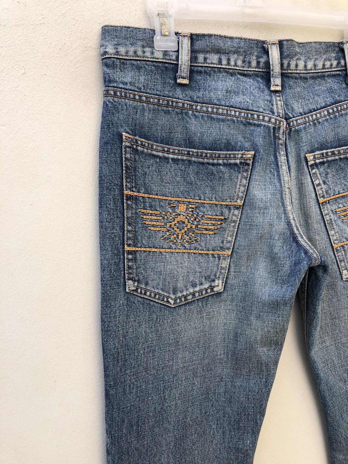 Backbone Backbone Japan Embroidery Native Denim Flare Jeans Size US 32 / EU 48 - 4 Thumbnail
