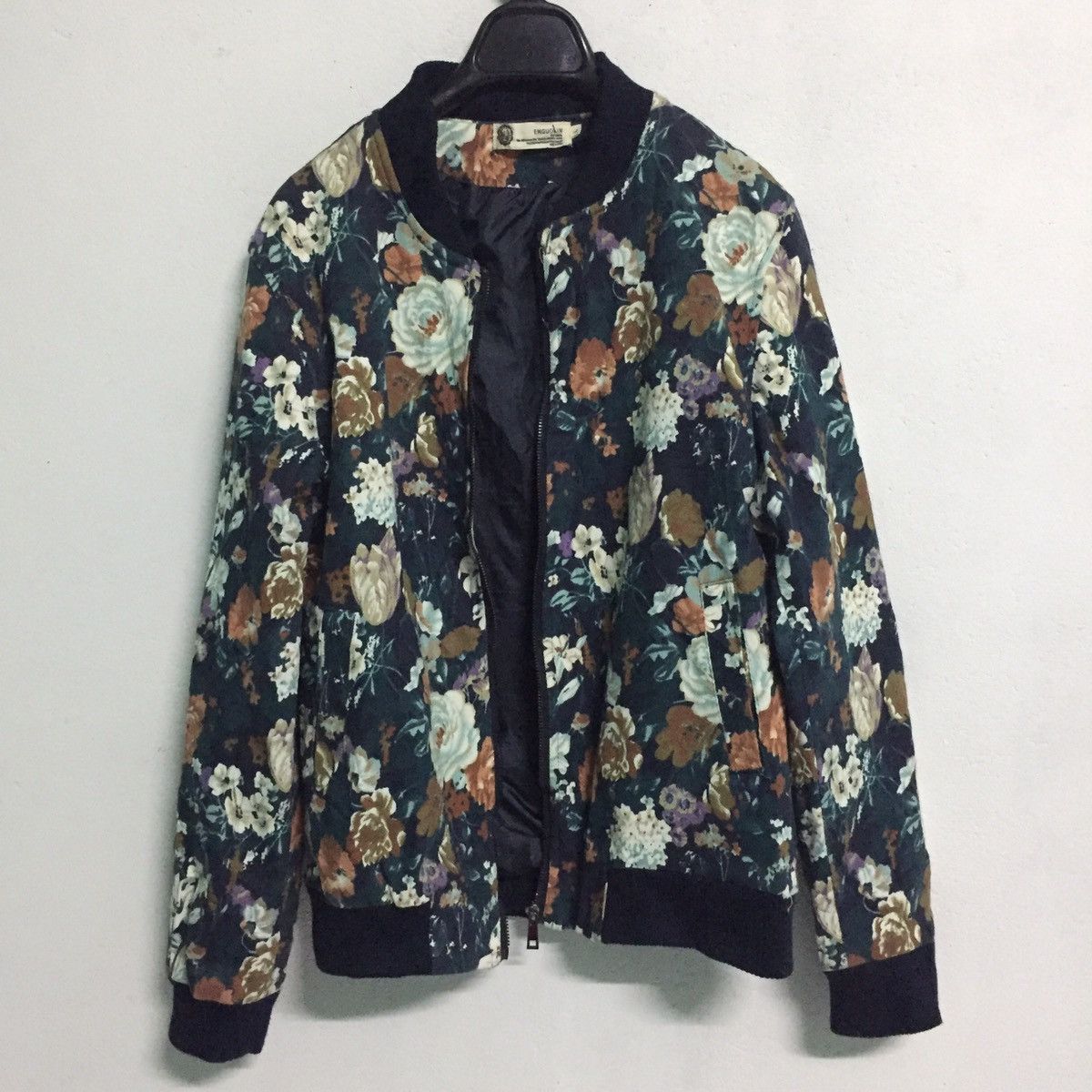 Japanese Brand Floral Enguolin Zipper Jacket Size US L / EU 52-54 / 3 - 1 Thumbnail