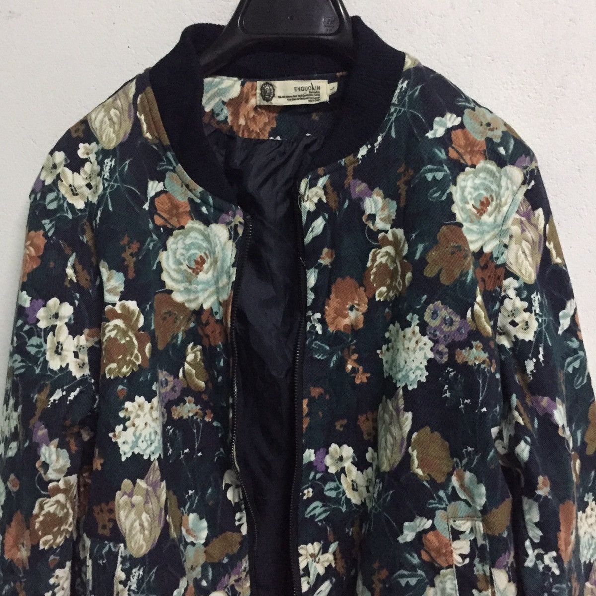 Japanese Brand Floral Enguolin Zipper Jacket Size US L / EU 52-54 / 3 - 3 Thumbnail