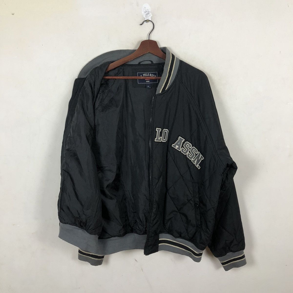 Japanese Brand VINTAGE VARSITY JACKET U.S. POLO ASSN. BIG LOGO Size US XL / EU 56 / 4 - 8 Thumbnail