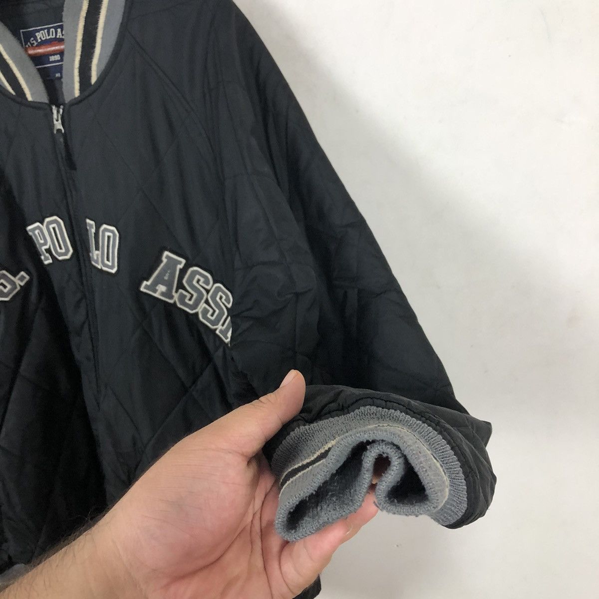 Japanese Brand VINTAGE VARSITY JACKET U.S. POLO ASSN. BIG LOGO Size US XL / EU 56 / 4 - 6 Thumbnail
