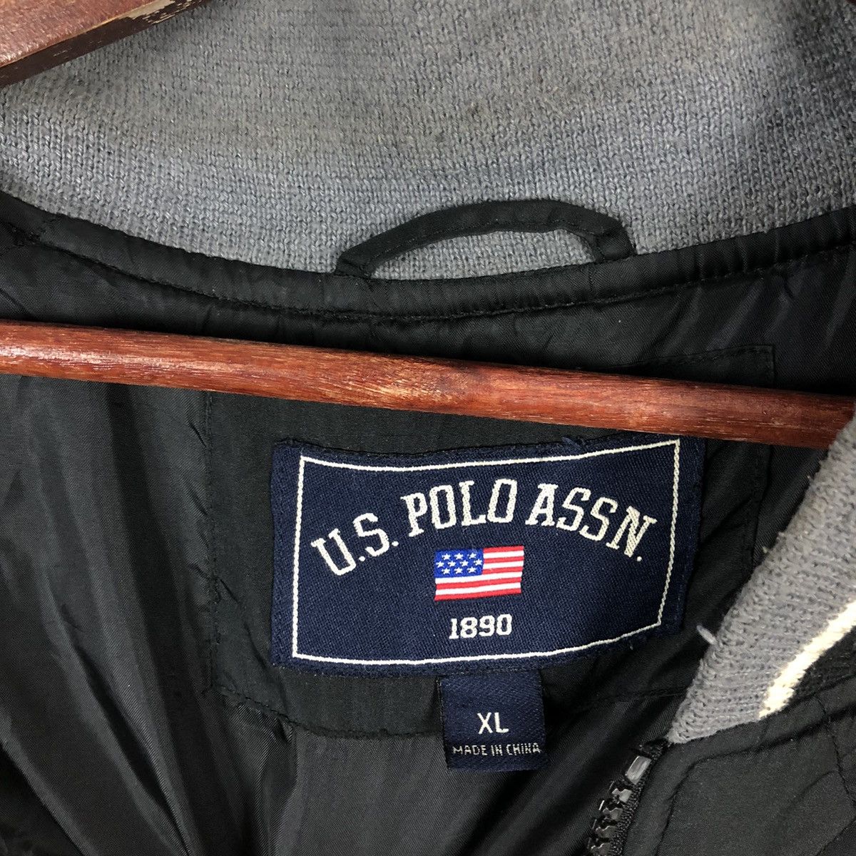 Japanese Brand VINTAGE VARSITY JACKET U.S. POLO ASSN. BIG LOGO Size US XL / EU 56 / 4 - 9 Thumbnail