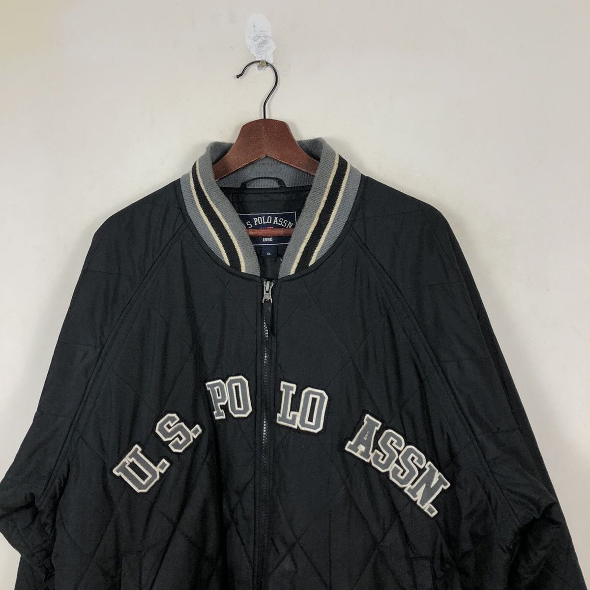 Japanese Brand VINTAGE VARSITY JACKET U.S. POLO ASSN. BIG LOGO Size US XL / EU 56 / 4 - 2 Thumbnail