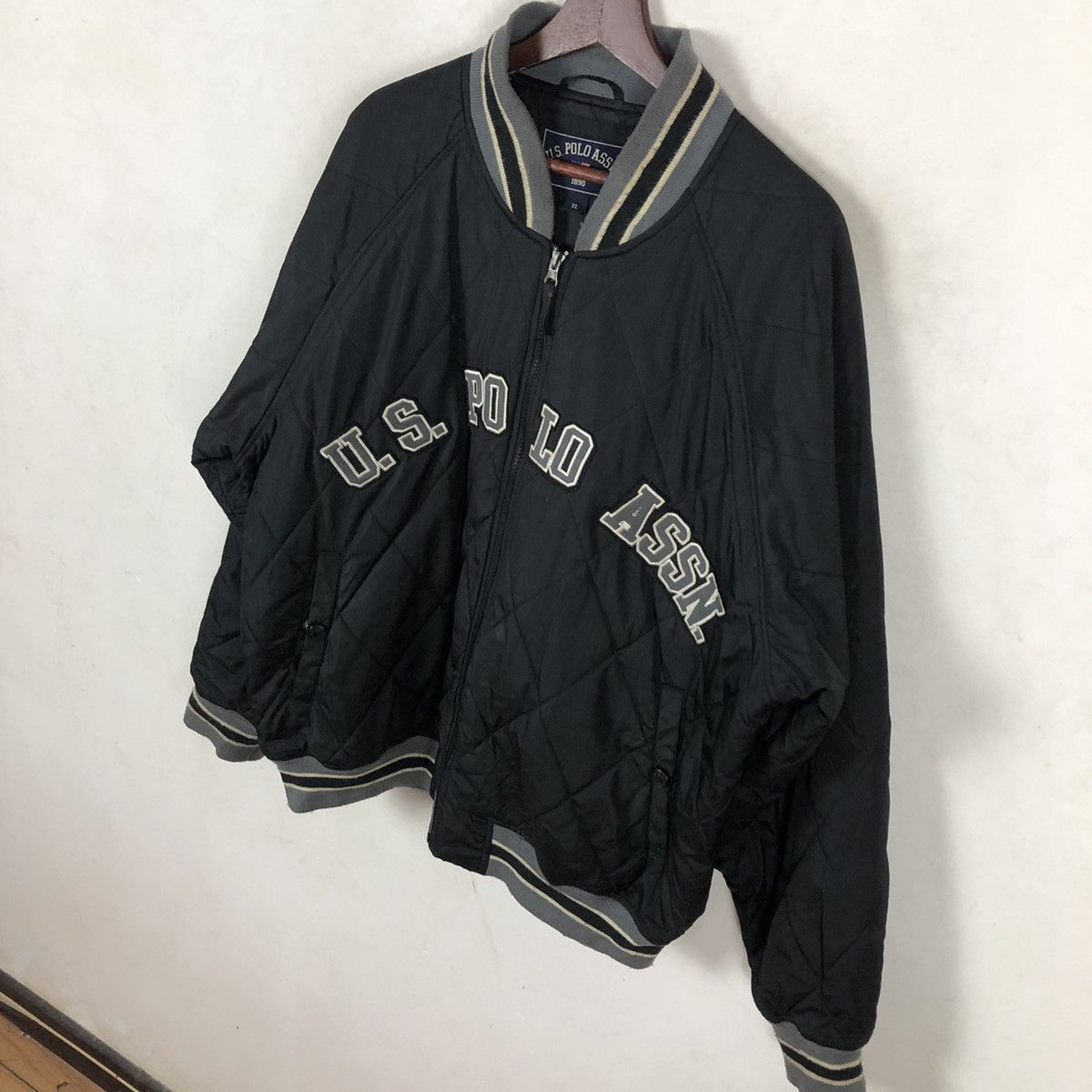 Japanese Brand VINTAGE VARSITY JACKET U.S. POLO ASSN. BIG LOGO Size US XL / EU 56 / 4 - 3 Thumbnail