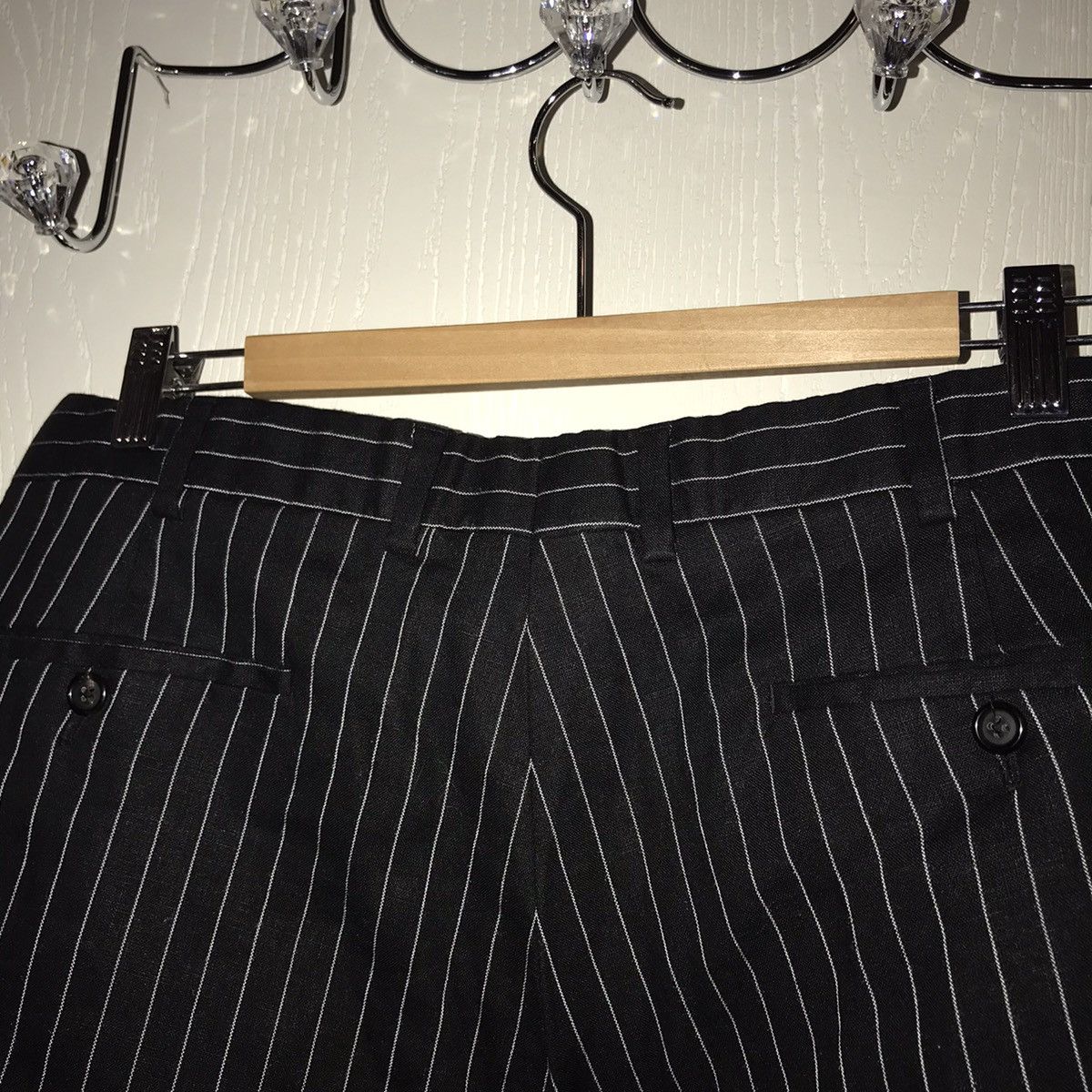 Polo Ralph Lauren × RRL Ralph Lauren × Ralph Lauren Purple Label Pin Stripe Purple Label Ralph Lauren Trousers Size US 36 / EU 52 - 4 Thumbnail