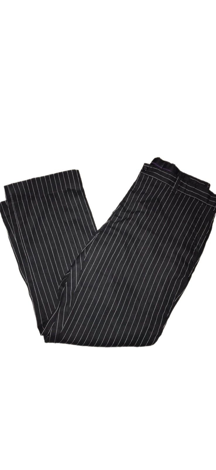 Polo Ralph Lauren × RRL Ralph Lauren × Ralph Lauren Purple Label Pin Stripe Purple Label Ralph Lauren Trousers Size US 36 / EU 52 - 1 Thumbnail