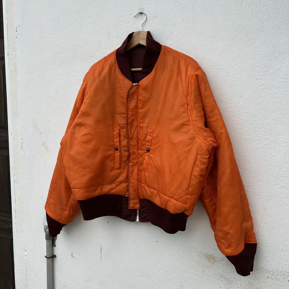 Japanese Brand 💥RARE REVERSIBLE COLOUR MA-1 TYPE MILITARY COLLECTION Size US L / EU 52-54 / 3 - 10 Thumbnail