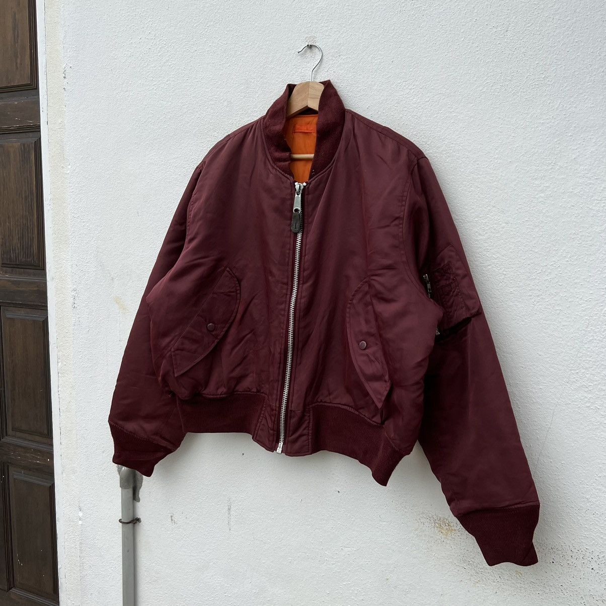 Japanese Brand 💥RARE REVERSIBLE COLOUR MA-1 TYPE MILITARY COLLECTION Size US L / EU 52-54 / 3 - 3 Thumbnail