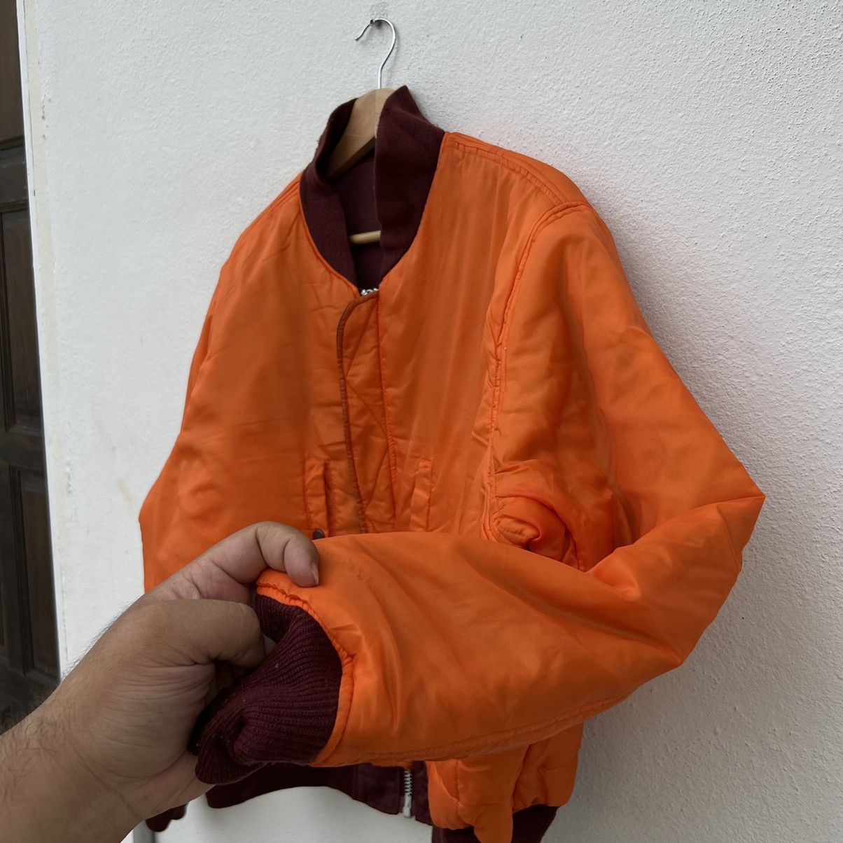 Japanese Brand 💥RARE REVERSIBLE COLOUR MA-1 TYPE MILITARY COLLECTION Size US L / EU 52-54 / 3 - 12 Thumbnail
