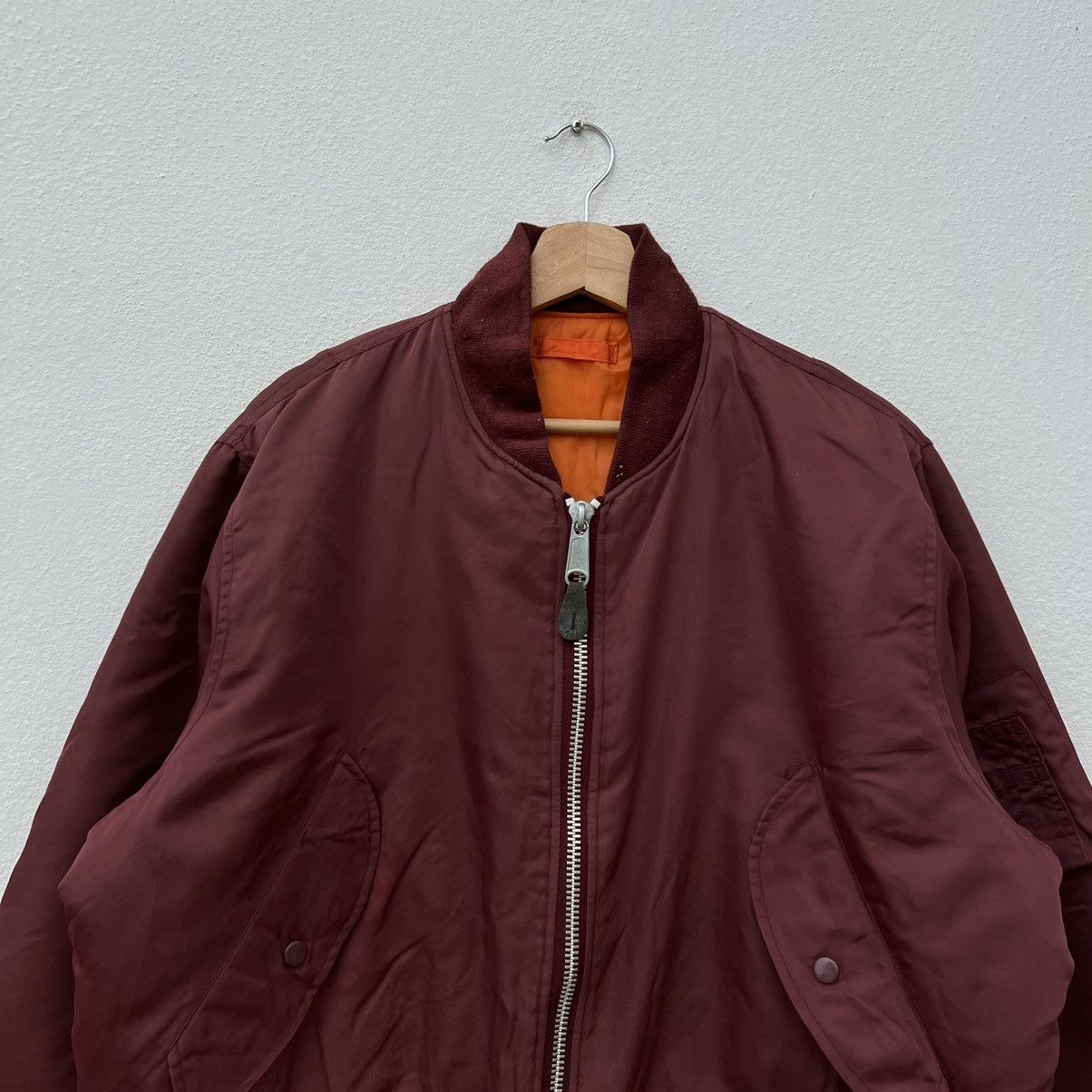 Japanese Brand 💥RARE REVERSIBLE COLOUR MA-1 TYPE MILITARY COLLECTION Size US L / EU 52-54 / 3 - 4 Thumbnail