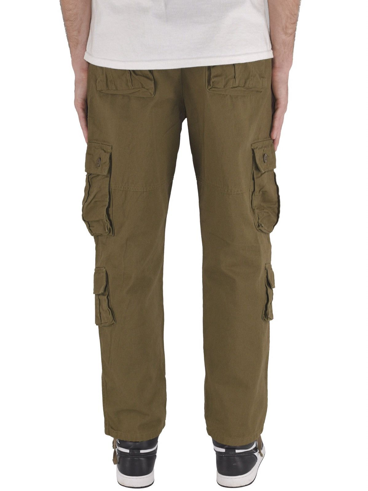 Japanese Brand 8 Pocket Cargo Pants Khaki Size US 40 / EU 56 - 4 Thumbnail