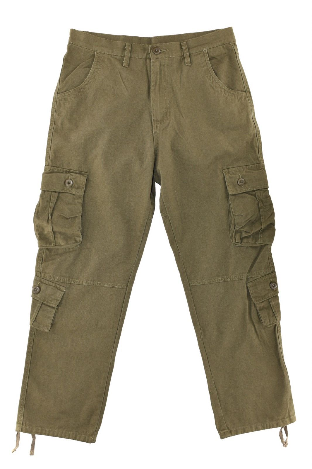 Japanese Brand 8 Pocket Cargo Pants Khaki Size US 40 / EU 56 - 5 Thumbnail