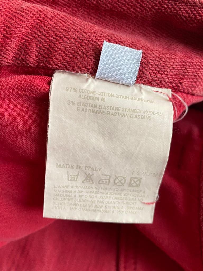 Maison Margiela ⚡️QUICK SALE⚡️2008 Maison Margiela Red Denim Trousers Size 28" / US 6 / IT 42 - 3 Thumbnail