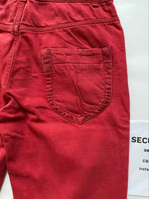 Maison Margiela ⚡️QUICK SALE⚡️2008 Maison Margiela Red Denim Trousers Size 28" / US 6 / IT 42 - 5 Thumbnail