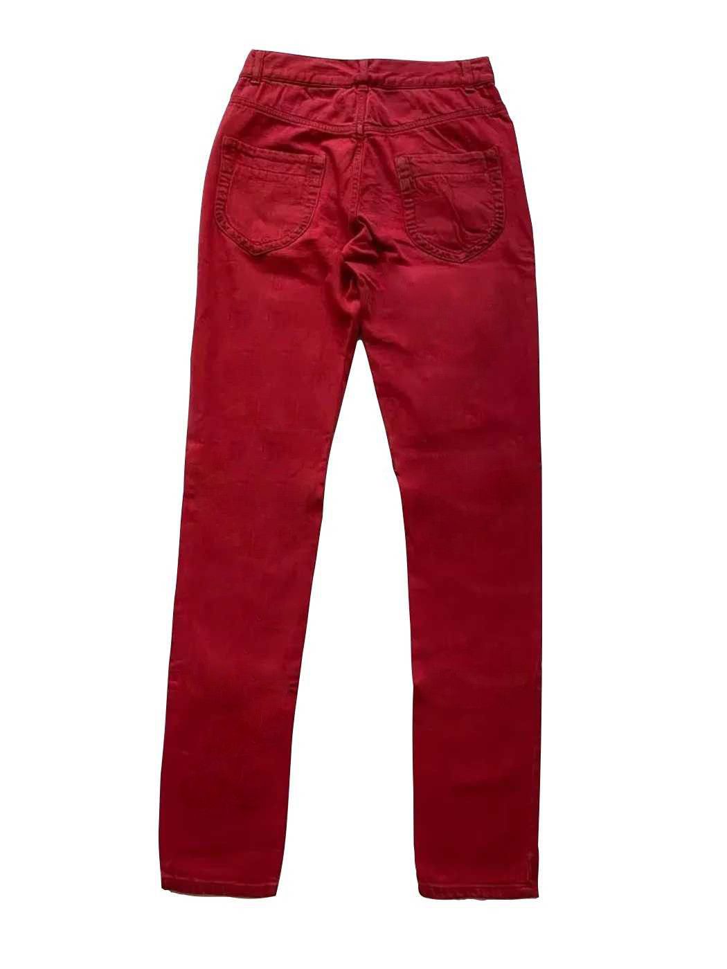 Maison Margiela ⚡️QUICK SALE⚡️2008 Maison Margiela Red Denim Trousers Size 28" / US 6 / IT 42 - 2 Thumbnail