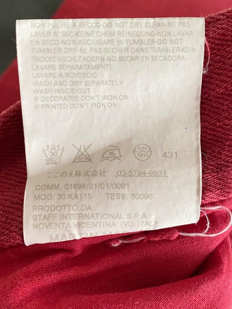 Maison Margiela ⚡️QUICK SALE⚡️2008 Maison Margiela Red Denim Trousers Size 28" / US 6 / IT 42 - 4 Thumbnail