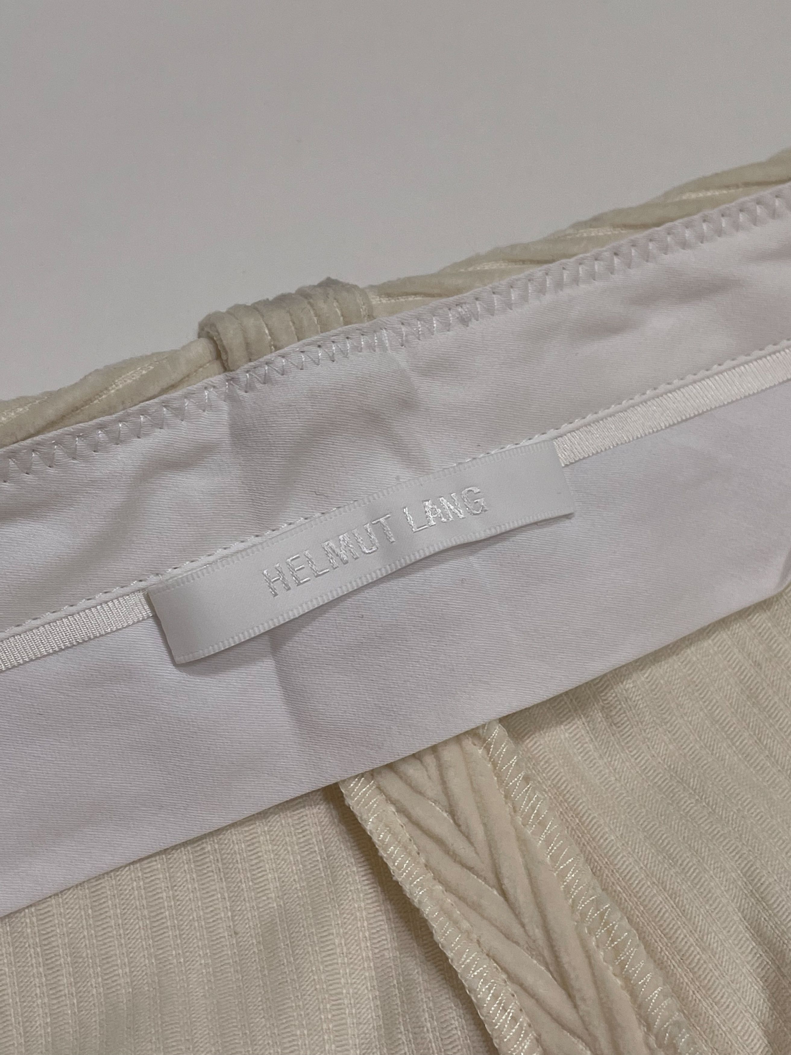 Helmut Lang ⚡️QUICK SALE⚡️ Helmut Lang Cream Corduroy Pants Size US 27 - 5 Thumbnail