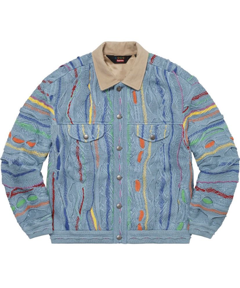 Coogi × Supreme Supreme Coogi Trucker Jacket Small Blue Size US S / EU 44-46 / 1 - 1 Thumbnail