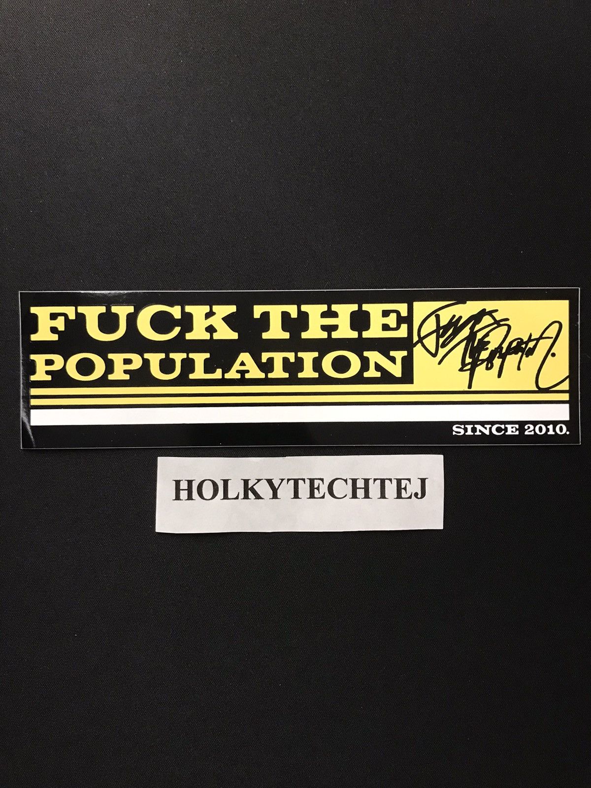 Fuck The Population FTP Logo Sticker | Grailed