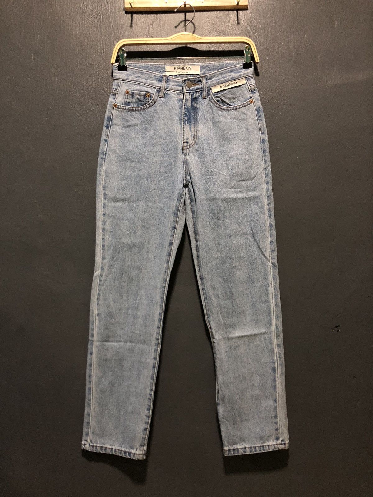 Japanese Brand DESIGNER KIMHĒKIM MY UNIFORM BLUE WASH DENIM Size US 28 / EU 44 - 4 Thumbnail