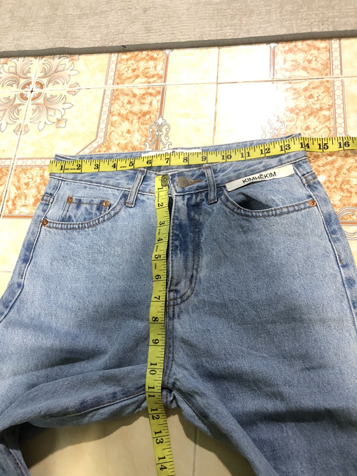 Japanese Brand DESIGNER KIMHĒKIM MY UNIFORM BLUE WASH DENIM Size US 28 / EU 44 - 14 Thumbnail